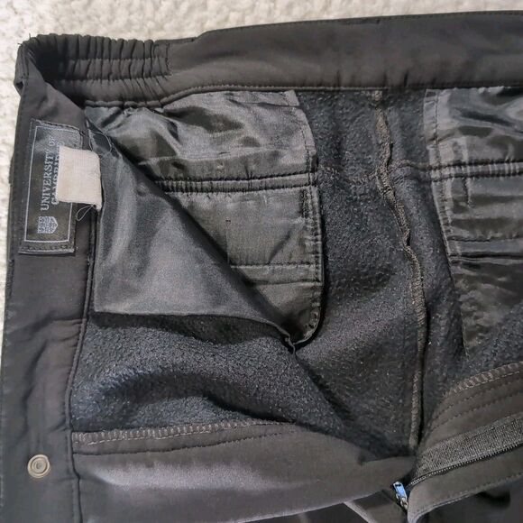 University of Cambridge Men’s 32x30 Black Fleece Lined Athletic Winter Pants - Picture 5 of 6